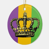 Karneval-Flaggen-Krone Keramikornament (Links)