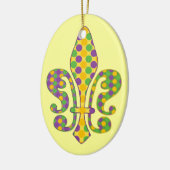 Karneval Fleur de dots Keramikornament (Links)