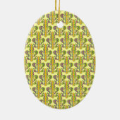 Karneval Fleur de dots Keramikornament (Hinten)