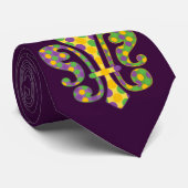 Karneval Fleur de Dots Krawatte (Gerollt)