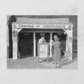 Karneval Fortune Teller, 1938 Postkarte (Vorderseite)