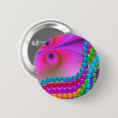 Karneval-Fraktal-Knopf Button (Vorne & Hinten)