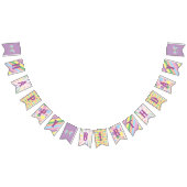 Karneval - Funfair - Pastell - Geburtstag - Dusche Wimpelkette (Alle)