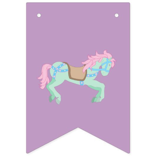 Karneval - Funfair - Pastell - Geburtstag - Dusche Wimpelkette (Erste Fahne)