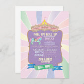 Karneval - Funfair - Pastell - Geburtstag - Einladung (Vorne/Hinten)