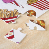 Karneval Futter Nachos Corndog Cotton Candy Puzzle (Seite)