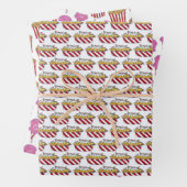 Karneval Futter Nachos Cotton Candy Popcorn Geschenkpapier Set (Beispiel)