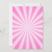 Karneval Geburtstag Einladung Circus Girl Geburtst (Rückseite)