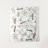 Karneval Geburtstag Wandteppich (Vorderseite)