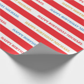 Karneval Geburtstagsfeier Geschenkpapier (Ecke)