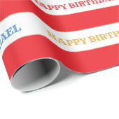 Karneval Geburtstagsfeier Geschenkpapier (Rolleneckpunkt)