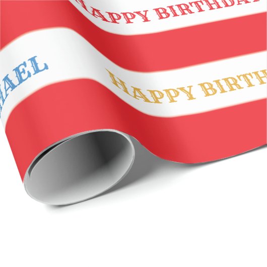 Karneval Geburtstagsfeier Geschenkpapier (Rolleneckpunkt)