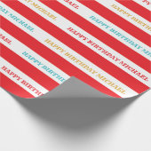 Karneval Geburtstagsfeier Geschenkpapier (Ecke)