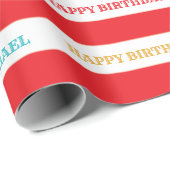 Karneval Geburtstagsfeier Geschenkpapier (Rolleneckpunkt)