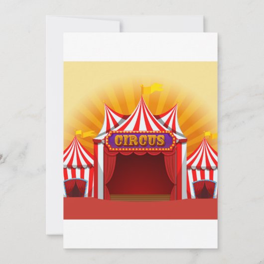 Karneval Geburtstagsparty Danke Karte (Rückseite)