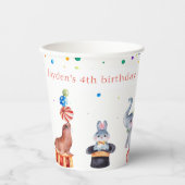 Karneval-Geburtstagsparty Pappbecher (Vorderseite)