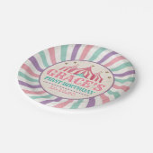 Karneval Geburtstagsplatte Pappteller (Schrägansicht)