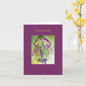 Karneval-Geist-Gruß Karte (Gelbe Blume)