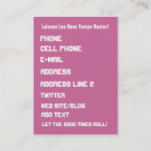 Karneval-Geschäft Vert. Sehen Sie bitte Visitenkarte (Rückseite)