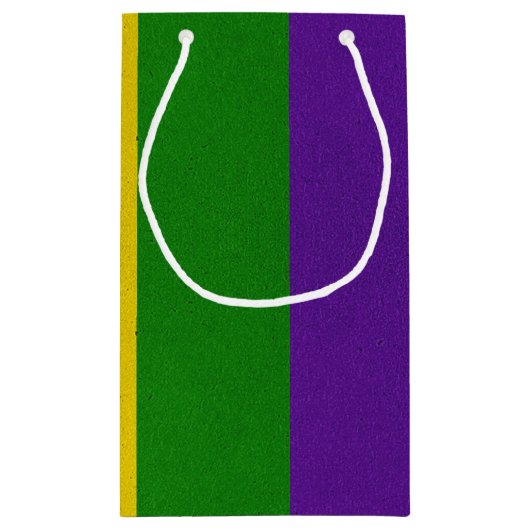 Karneval-gestreiftes Muster Kleine Geschenktüte (Rückseite)