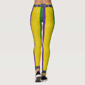 Karneval-gestreiftes Muster Leggings (Rückseite)