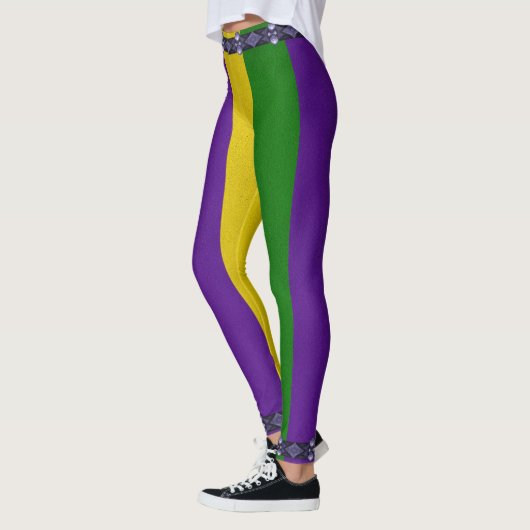 Karneval-gestreiftes Muster Leggings (Links)