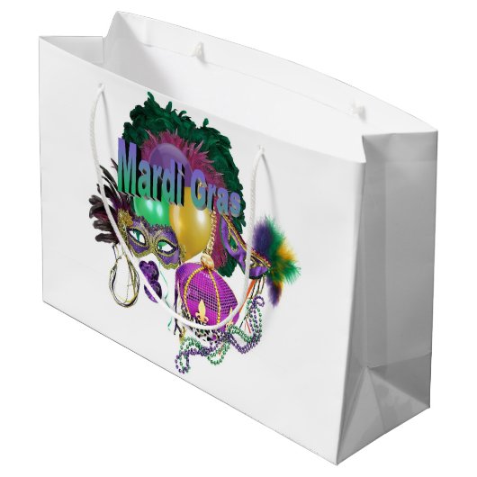 Karneval Große Geschenktüte (Rückseite Schrägansicht)