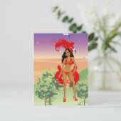 Karneval, Halloween oder Beauty Pageant Postkarte (Stehend Vorderseite)