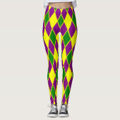 Karneval-Harlekin-Muster-Karneval Leggings (Vorderseite)