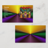 Karneval-Hexe Doktor-Schädel V-3-T Visitenkarte (Vorne/Hinten)