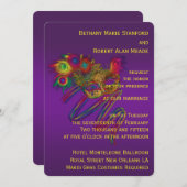 Karneval-Hochzeit Einladung (Vorne/Hinten)