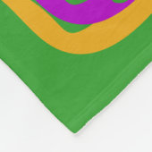 Karneval-Hund Fleecedecke (Ecke)