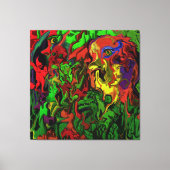 Karneval im Wald, Leinwanddruck (Vorderseite)