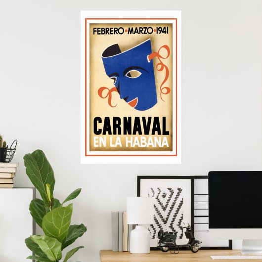 Karneval in Havanna Poster (Heimbüro)