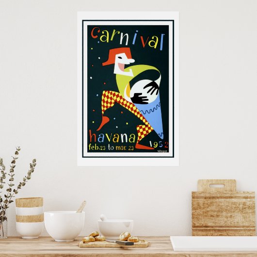 Karneval in Havanna Poster (Küche)