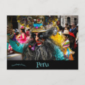 Karneval in Lima Peru Postkarte (Vorderseite)