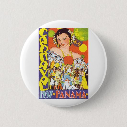 Karneval in Panama Button (Vorderseite)