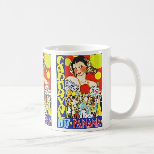 Karneval in Panama Kaffeetasse (Rechts)