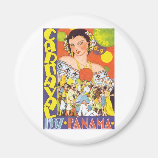 Karneval in Panama Magnet (Vorne)