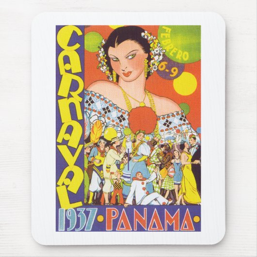 Karneval in Panama Mousepad (Vorne)
