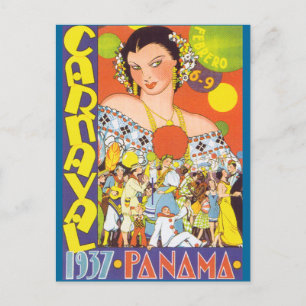 Karneval in Panama Postkarte