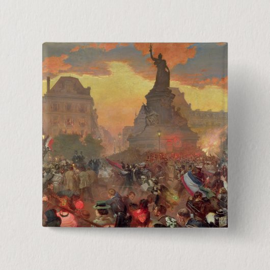 Karneval in Paris zu Ehren des Russen Button (Vorderseite)