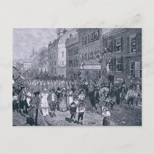 Karneval in Philadelphia Postkarte (Vorderseite)