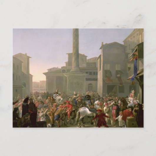 Karneval in Rom, c.1650-51 Postkarte (Vorderseite)