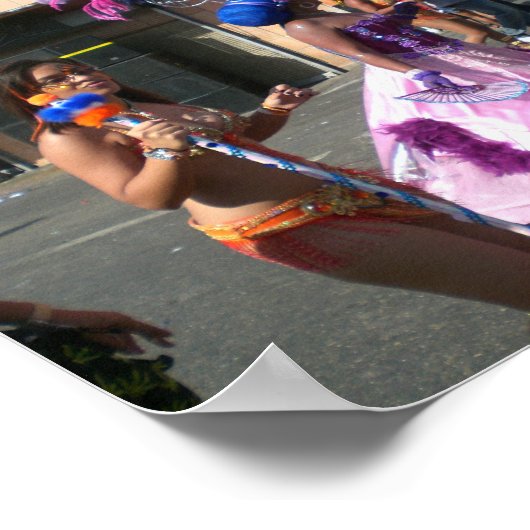 Karneval in Trinidad Poster (Ecke)