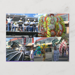 Karneval in Trinidad Postkarte
