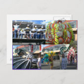 Karneval in Trinidad Postkarte (Vorne/Hinten)