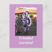Karneval in Trinidad Postkarte (Vorderseite)