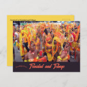 Karneval in Trinidad und Tobago Postkarte (Vorne/Hinten)