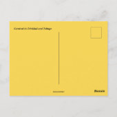 Karneval in Trinidad und Tobago Postkarte (Rückseite)